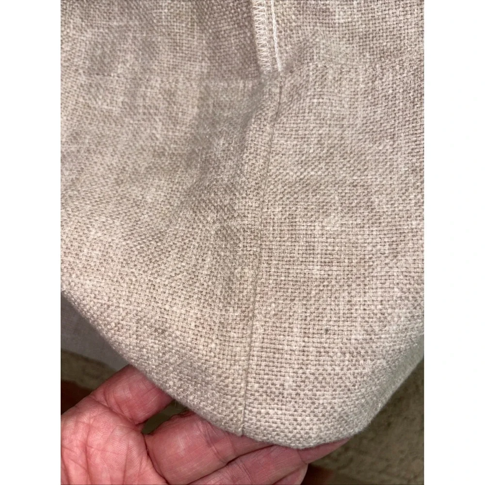 HEAVY  CUSTOM‎ MADE DRAPES PINCH PLEAT CURTAIN cotton linen blend? one drape GUC